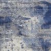 3' X 5' Ice Blue Abstract Brushstrokes Area Rug
