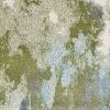 7' X 10' Teal Blue Machine Woven Watercolor Indoor Area Rug