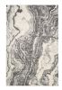 3' X 5' Ivory Grey Machine Woven Marble Indoor Area Rug