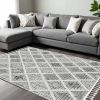 105 X 156 Charcoal Polyester Rug
