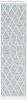 8' Runner Gray and Ivory Abstract Runner Rug
