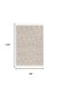 8' X 11' Ivory Grey Machine Woven Geometric Indoor Area Rug