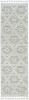 8' Runner Beige and Ivory Geometric Runner Rug