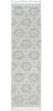 8' Runner Beige and Ivory Geometric Runner Rug