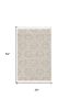 3' X 5' Ivory Chevron Area Rug