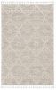 8' X 11' Ivory Beige Diamond Area Rug