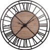 3" Circle Black Metal Skeleton Wall Clock