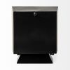 Black Metal Square Desk  Table Clock