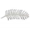 Black And Silver Metal Peacock Feather Wall Decor