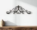 32" Rustic Brown Metal Scroll Wall Decor