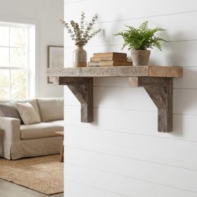 Set Of Two Natural Weathered Gray Corbels