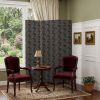 3 Panel Black Soft Fabric Finish Room Divider