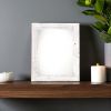 9"X14" Rustic White Washed Grey Picture Frame