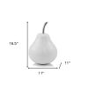White Jumbo Pear Shaped Aluminum Accent Home Decor