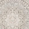 9' X 12' Ivory Grey Distresed Oversize Medallion Indoor Area Rug