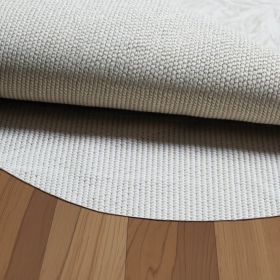 6" Round Beige Non Sip Rug Pad