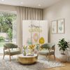 Three Panel Reversible Easter Spring Art Room Divider Screen