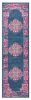 8' Blue Power Loom Runner Rug