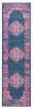 8' Blue Power Loom Runner Rug