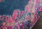 7' X 10' Blue Power Loom Area Rug
