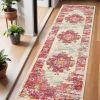 6' Fuchsia Power Loom Runner Rug