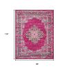 8' X 10' Fuchsia Power Loom Area Rug