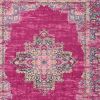 8' X 10' Fuchsia Power Loom Area Rug