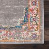 6' Gray Power Loom Runner Rug