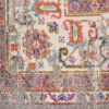 8' Gray Power Loom Runner Rug