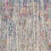 6' Pink And Ivory Abstract Power Loom Runner Rug