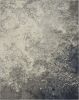 7' X 10' Gray And Ivory Abstract Power Loom Area Rug