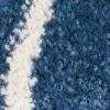 4' X 6' Blue Floral Power Loom Area Rug