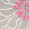 6' Gray Floral Dhurrie Runner Rug