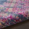 6' Blue Power Loom Runner Rug