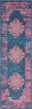 6' Blue Power Loom Runner Rug