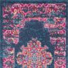 6' Blue Power Loom Runner Rug