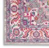 4' X 6' Pink And Gray Power Loom Area Rug