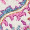 8' X 10' Pink And Gray Power Loom Area Rug