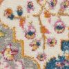 8' X 10' Pink And Gray Geometric Dhurrie Area Rug