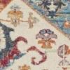 7' X 10' Blue And Ivory Power Loom Area Rug
