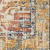 7' X 10' Yellow And Ivory Dhurrie Area Rug