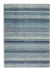 5' X 7' Navy Blue Southwestern Power Loom Area Rug