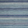 7' X 10' Navy Blue Southwestern Power Loom Area Rug