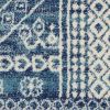5' X 7' Navy Blue Power Loom Area Rug
