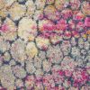 7' X 10' Pink And Ivory Coral Power Loom Area Rug
