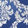 5' X 7' Blue Floral Dhurrie Area Rug