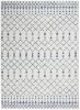 6' X 9' Ivory Geometric Berber Area Rug