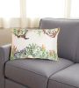 Multicolor Jungle Art Lumbar Pillow