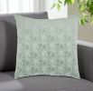 22" Green Abstract Throw Pillow