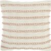 18" Blush Cotton Blend Throw Pillow